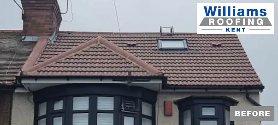 Williams Roofing Kent roof seal and colour before 01