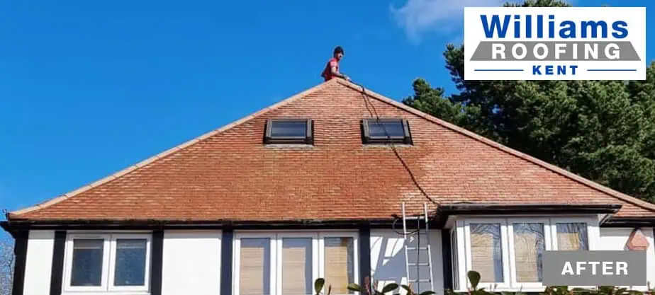 Williams Roofing Kent roof cleaning after 02